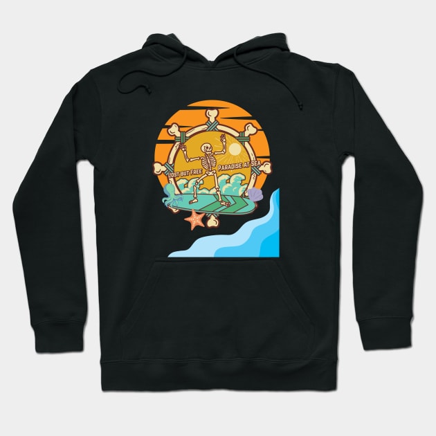 lost but free paradise at sea Hoodie by debageur